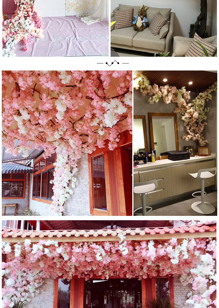 ELMAS Elegant Cherry Blossom Silk Branch Decor - Al Masam Stationery LLC