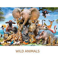 ELMAS 150PCS Mini Wild Animal Test Tube Jigsaw Puzzle