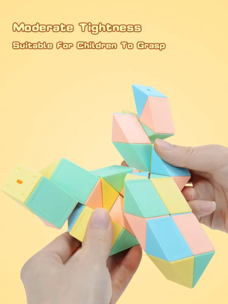 ELMAS Magic Snake Cube Blocks 3D Puzzle STEM Toy - Al Masam Stationery LLC