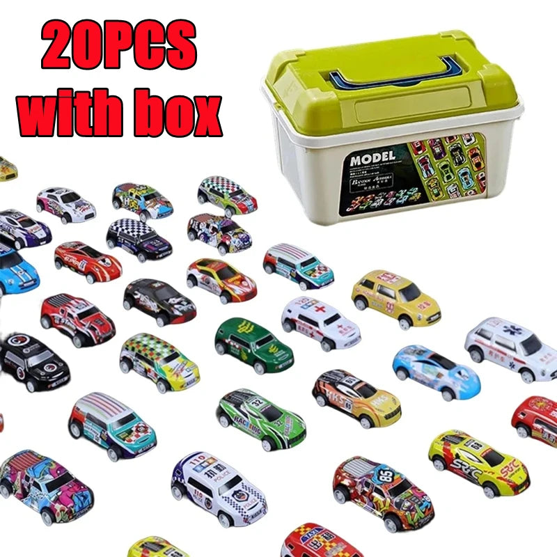 ELMAS New 50-10PCS Mini Alloy Car Set with Storage Box - Al Masam Stationery LLC