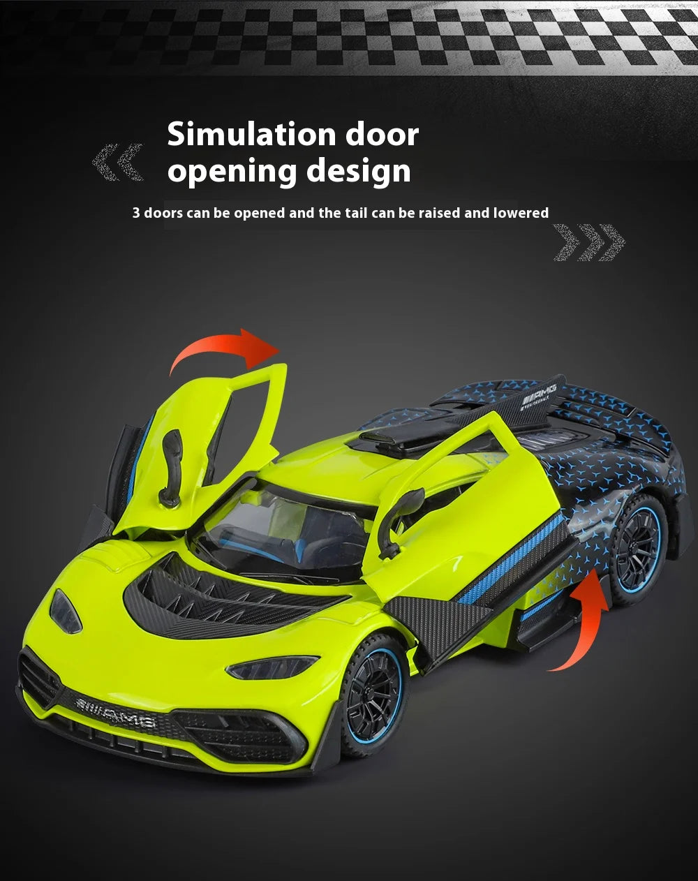 ELMAS 1:32 Mercedes Benz AMG ONE Die Cast Model Car - Al Masam Stationery LLC