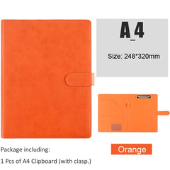 ELMAS A5/A4 Leather Clipboard Folder for Meetings