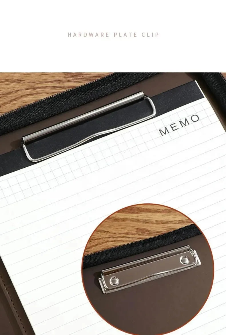 ELMAS Stylish Leather A4 Executive Document Organizer - Al Masam Stationery LLC