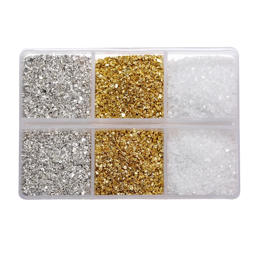 ELMAS Crushed Glass Stones for DIY Resin Crafts & Nail Art - Al Masam Stationery LLC