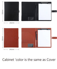 ELMAS A5/A4 Leather Clipboard Folder for Meetings