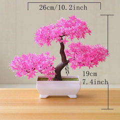 ELMAS Lifelike Artificial Bonsai Tree for Home & Garden Decor