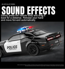 ELMAS 1:32 Scale Police Alloy Car Model with Lights & Sound - Al Masam Stationery LLC