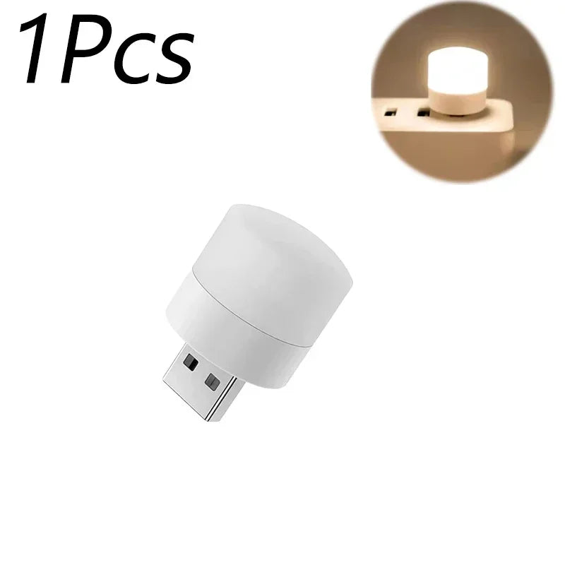 ELMAS Mini USB Night Light Warm White Eye Protection Bulb - Al Masam Stationery LLC