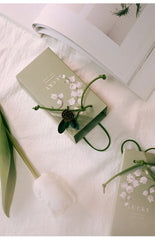 ELMAS Elegant Square Gift Bags With Artificial Flower - Al Masam Stationery LLC