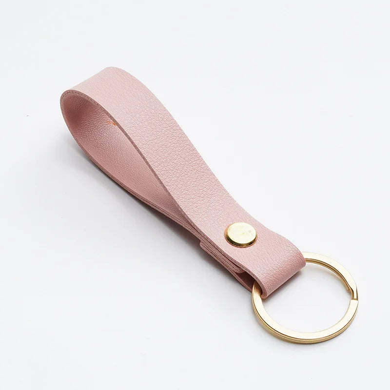 ELMAS Stylish PU Leather Keychains - 8 Vibrant Colors - Al Masam Stationery LLC