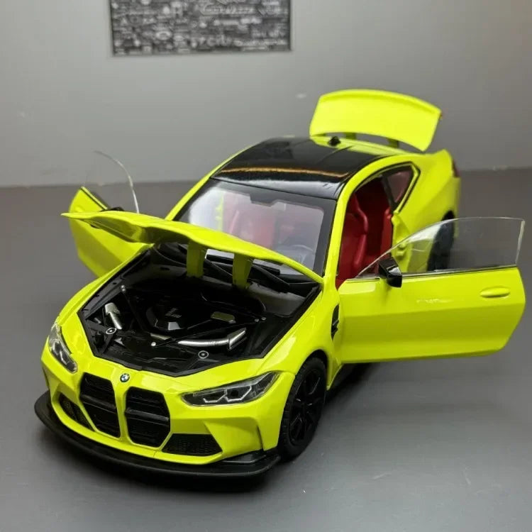 ELMAS BMW M4 Alloy 1:24 Scale Diecast Toy Car Gift - Al Masam Stationery LLC