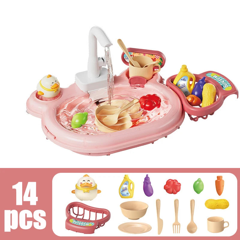 ELMAS Children Puzzle Pretend Play Kitchen Basin Toys - Al Masam Stationery LLC