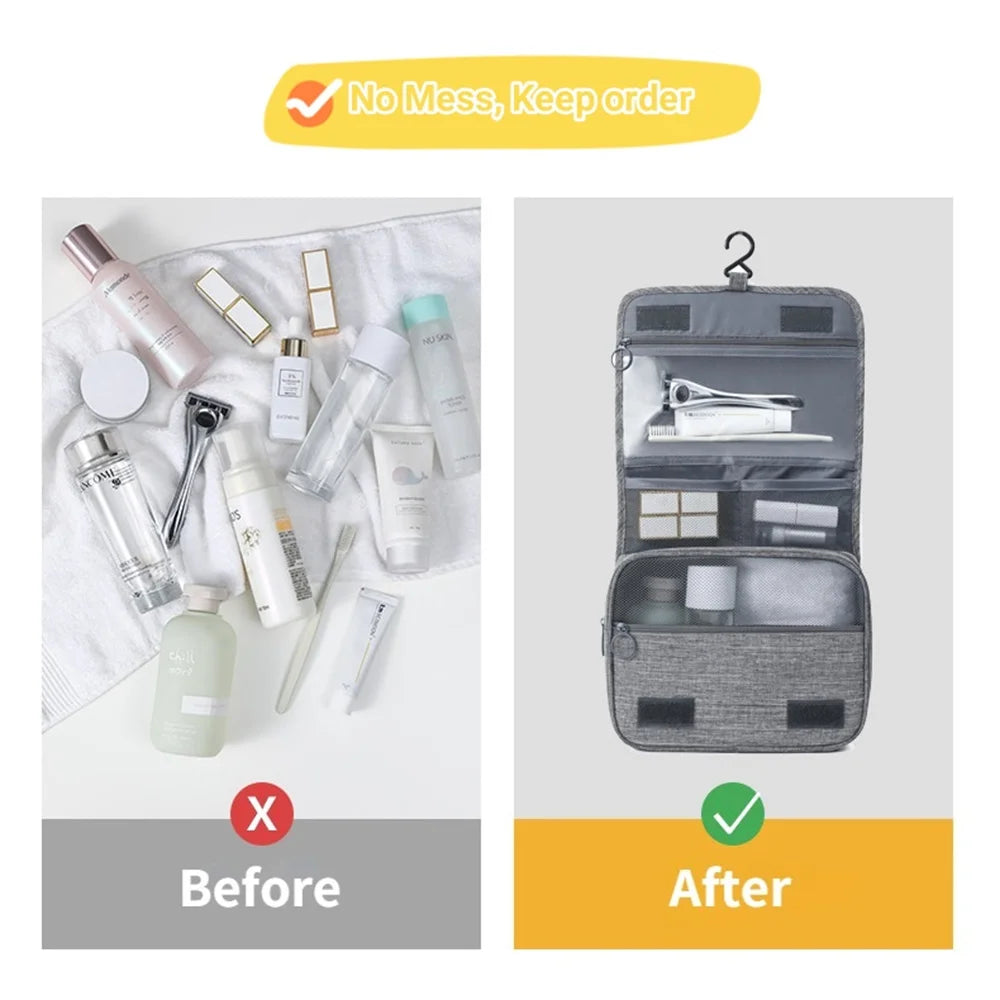 ELMAS Portable Toiletry Washbag with Hook Waterproof - Al Masam Stationery LLC