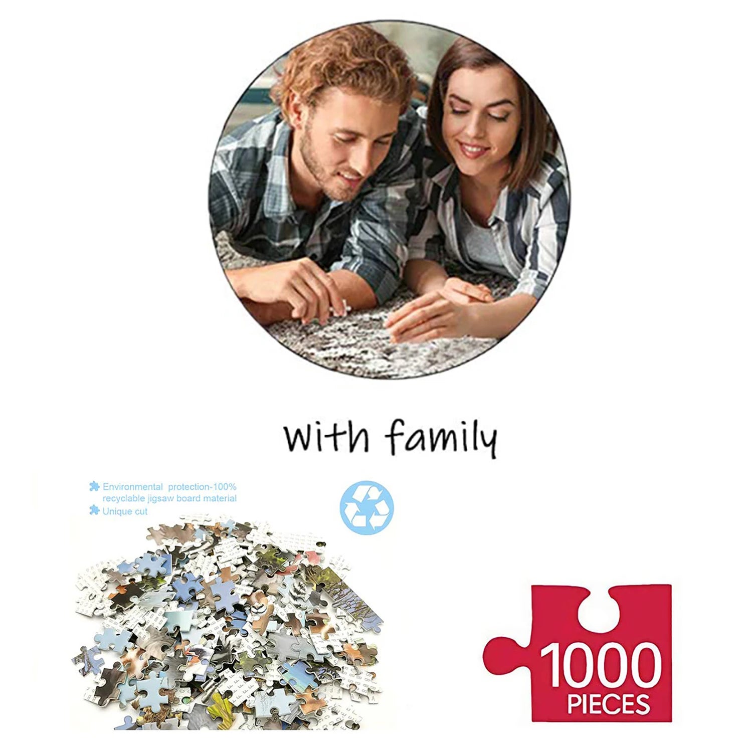 ELMAS 1000 Pieces Snow Night Aurora Jigsaw Puzzle Fun - Al Masam Stationery LLC