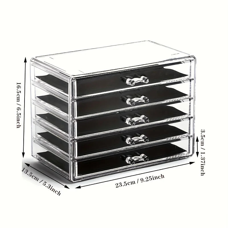 ELMAS 3/5Layer Acrylic Office Organizer Drawer Caddy - Al Masam Stationery LLC