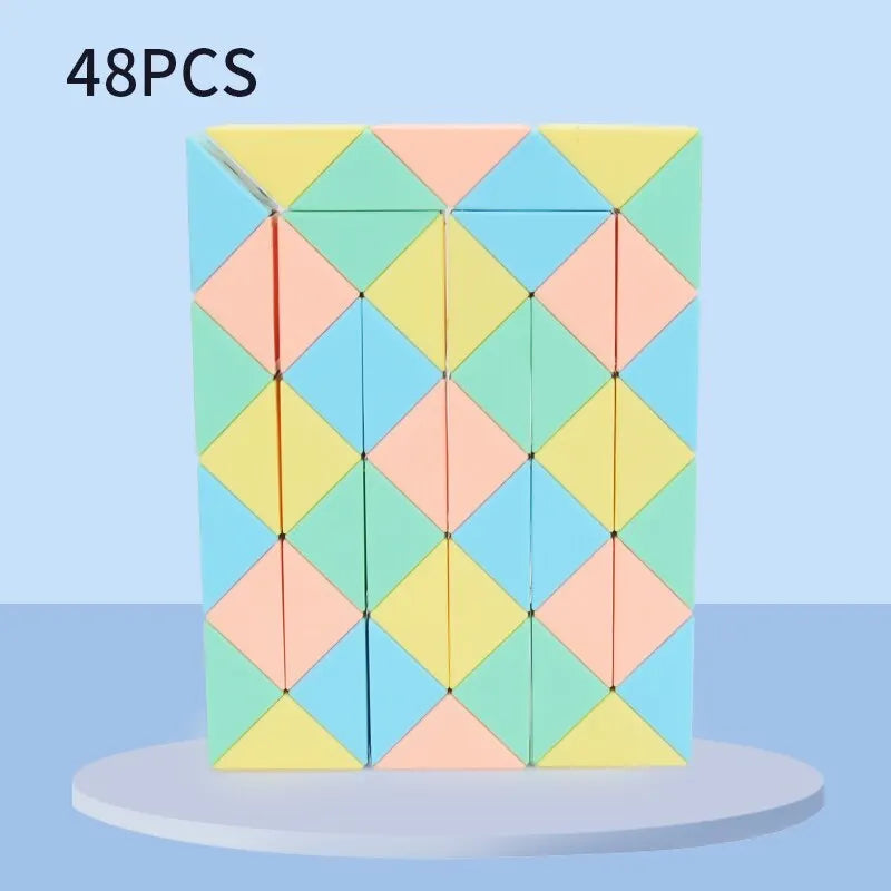 ELMAS Magic Snake Cube Blocks 3D Puzzle STEM Toy - Al Masam Stationery LLC