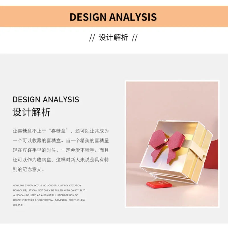 ELMAS Acrylic Tetragonal Candy Gift Boxes for Events - Al Masam Stationery LLC