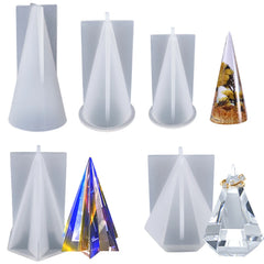 ELMAS Creative Pyramid Silicone Mold for DIY Jewelry Display - Al Masam Stationery LLC