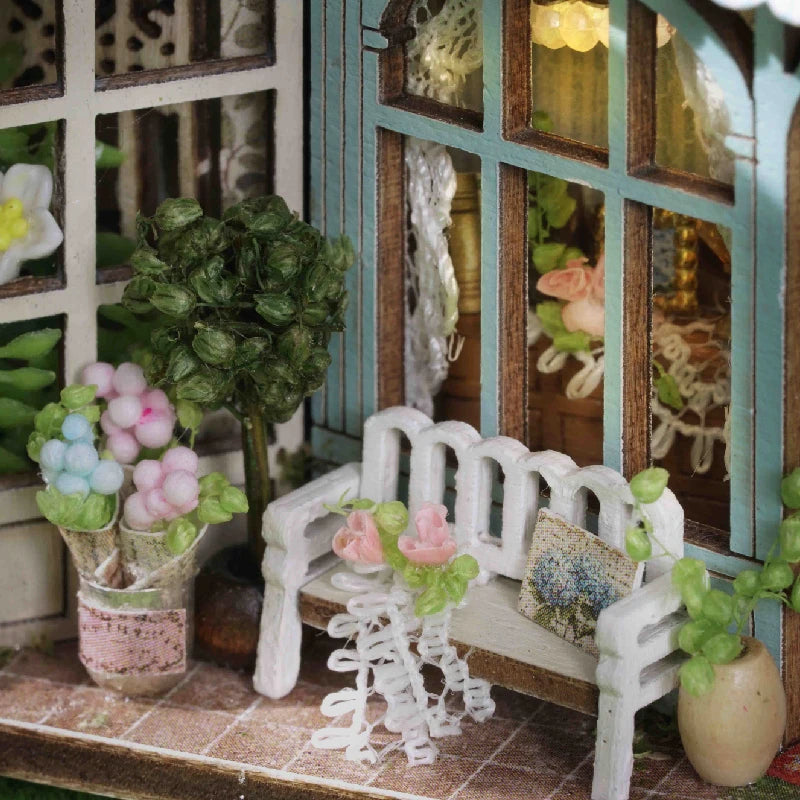 ELMAS Enchanting DIY Mini Dollhouse with LED Lights - Al Masam Stationery LLC