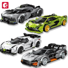 ELMAS Racing Sports Car Building Blocks for Kids