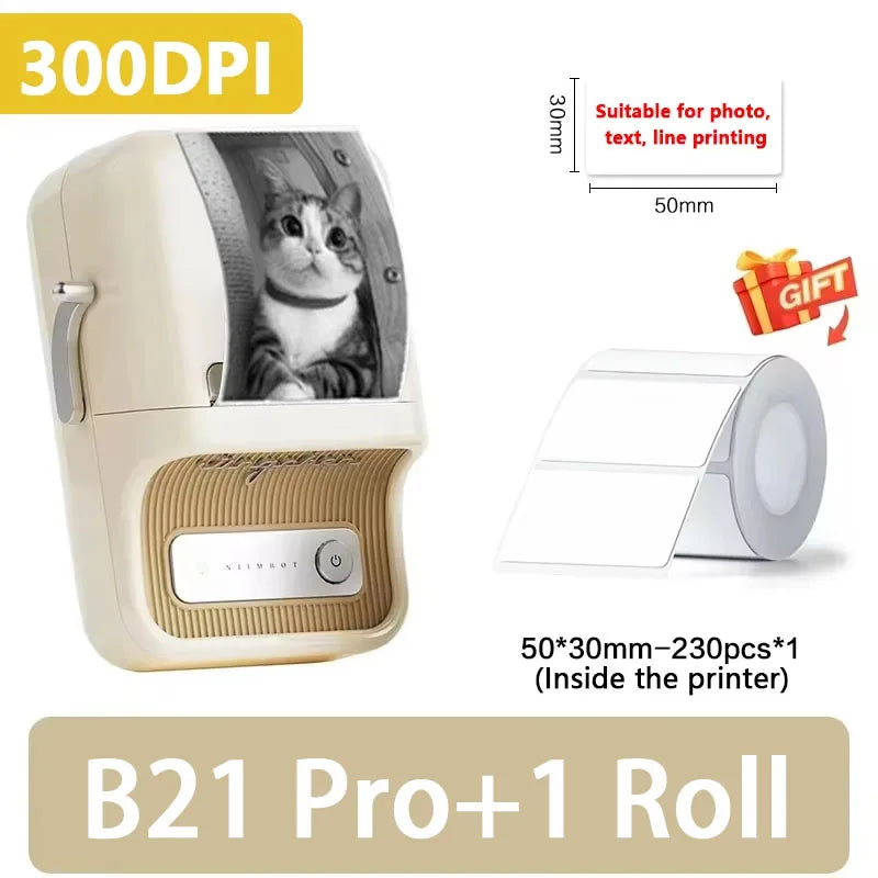 ELMAS Wireless Mini Thermal Label Printer for Home & DIY - Al Masam Stationery LLC