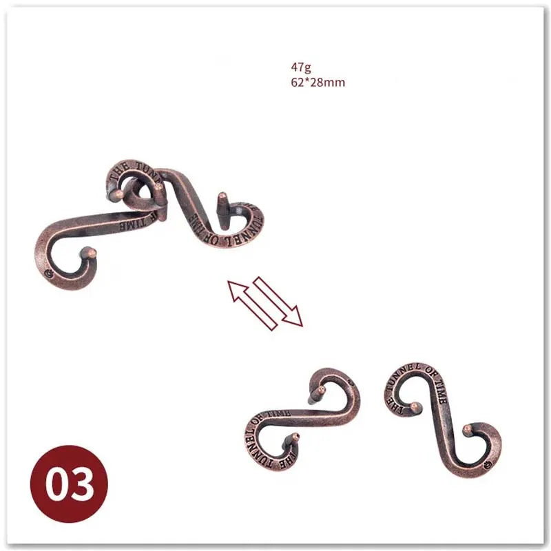 ELMAS Classic IQ Metal Brain Magic Puzzles Game Toys - Al Masam Stationery LLC