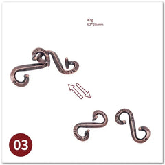ELMAS Classic IQ Metal Brain Magic Puzzles Game Toys - Al Masam Stationery LLC