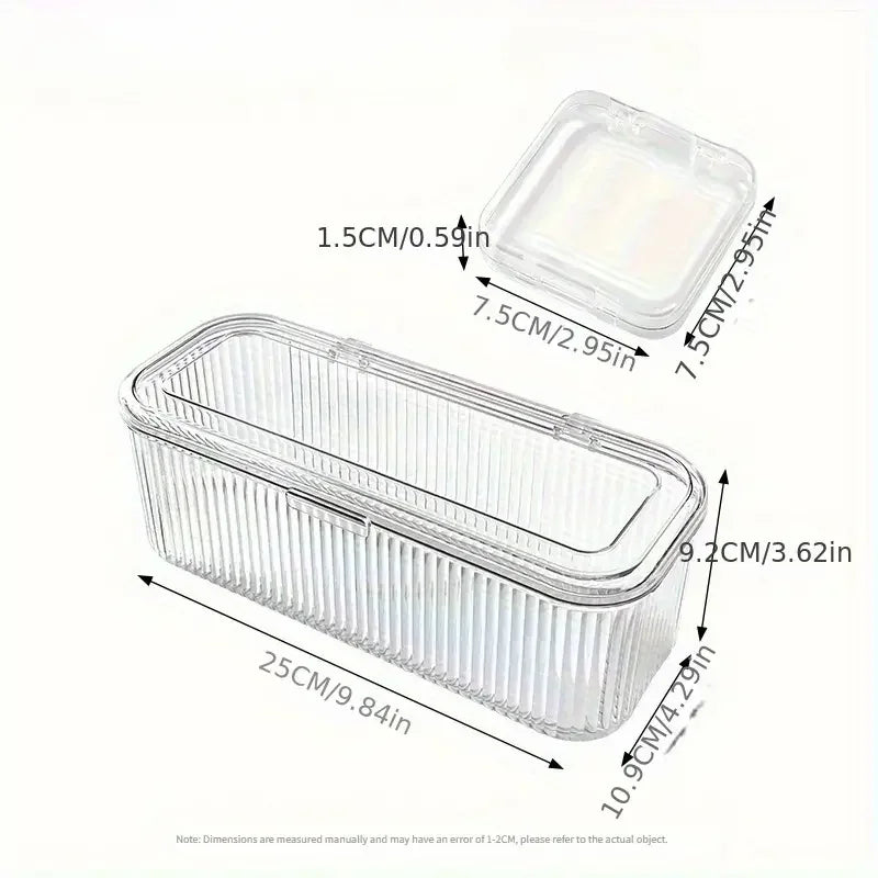 ELMAS Acrylic Nail Art Storage Box Set with Lid Sealed - Al Masam Stationery LLC