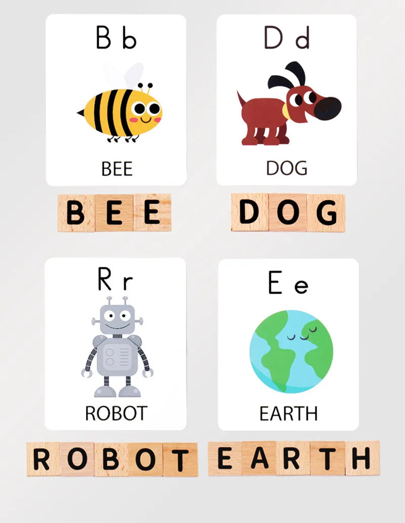 ELMAS Wooden Spelling Word Games for Toddler Learning - Al Masam Stationery LLC