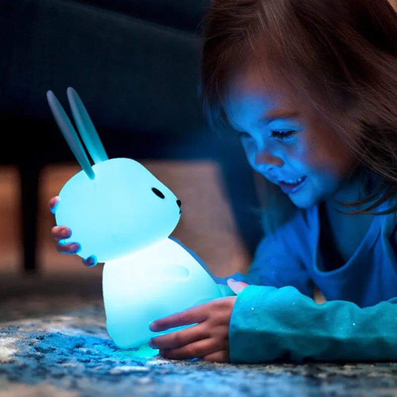 ELMAS Cute Rabbit Touch Sensor LED Night Light for Kids - Al Masam Stationery LLC