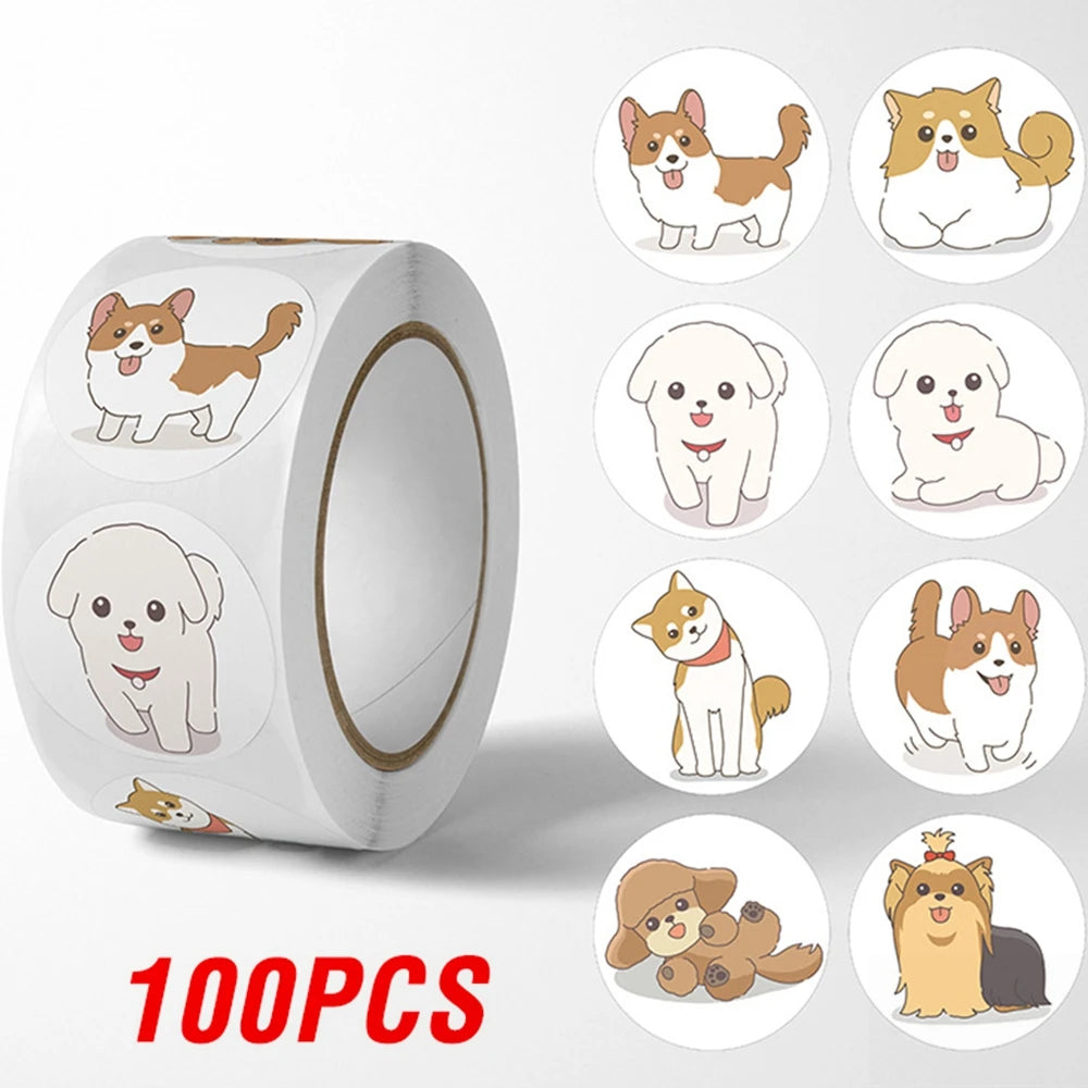 ELMAS Adorable Panda Cartoon Stickers - 100-500pcs Set - Al Masam Stationery LLC