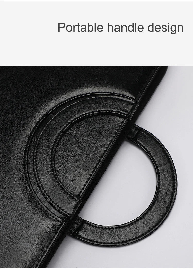 ELMAS Stylish A4 Leather Portfolio Organizer for Professionals - Al Masam Stationery LLC