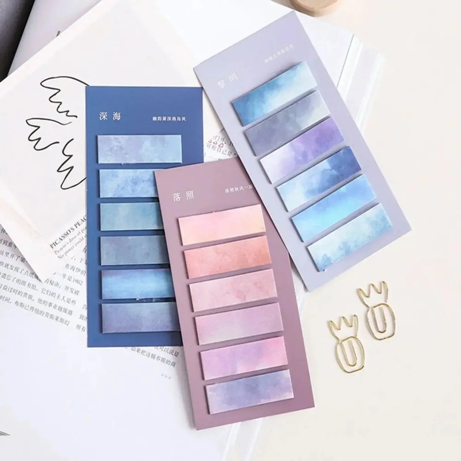 ELMAS 120-Piece Waterproof Sticky Index Tabs for Easy Organization - Al Masam Stationery LLC