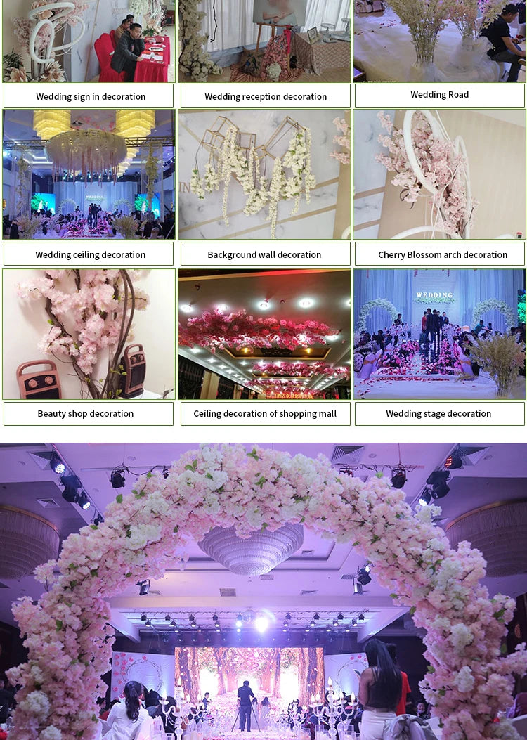 ELMAS Elegant Cherry Blossom Silk Branch Decor - Al Masam Stationery LLC