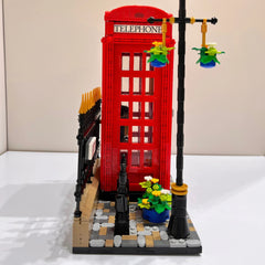 ELMAS Creative London Red Telephone Booth Building Set