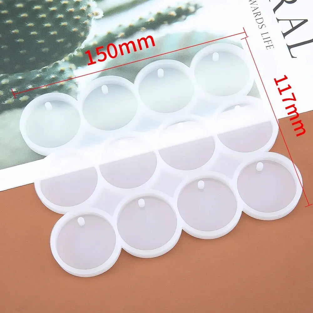 ELMAS Round Silicone Mould for DIY Jewelry Making Accessories - Al Masam Stationery LLC