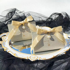 ELMAS Large Triangle Shape Paper Bag Box For Wedding Gifts - Al Masam Stationery LLC