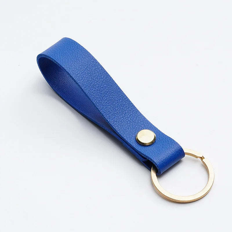 ELMAS Stylish PU Leather Keychains - 8 Vibrant Colors - Al Masam Stationery LLC