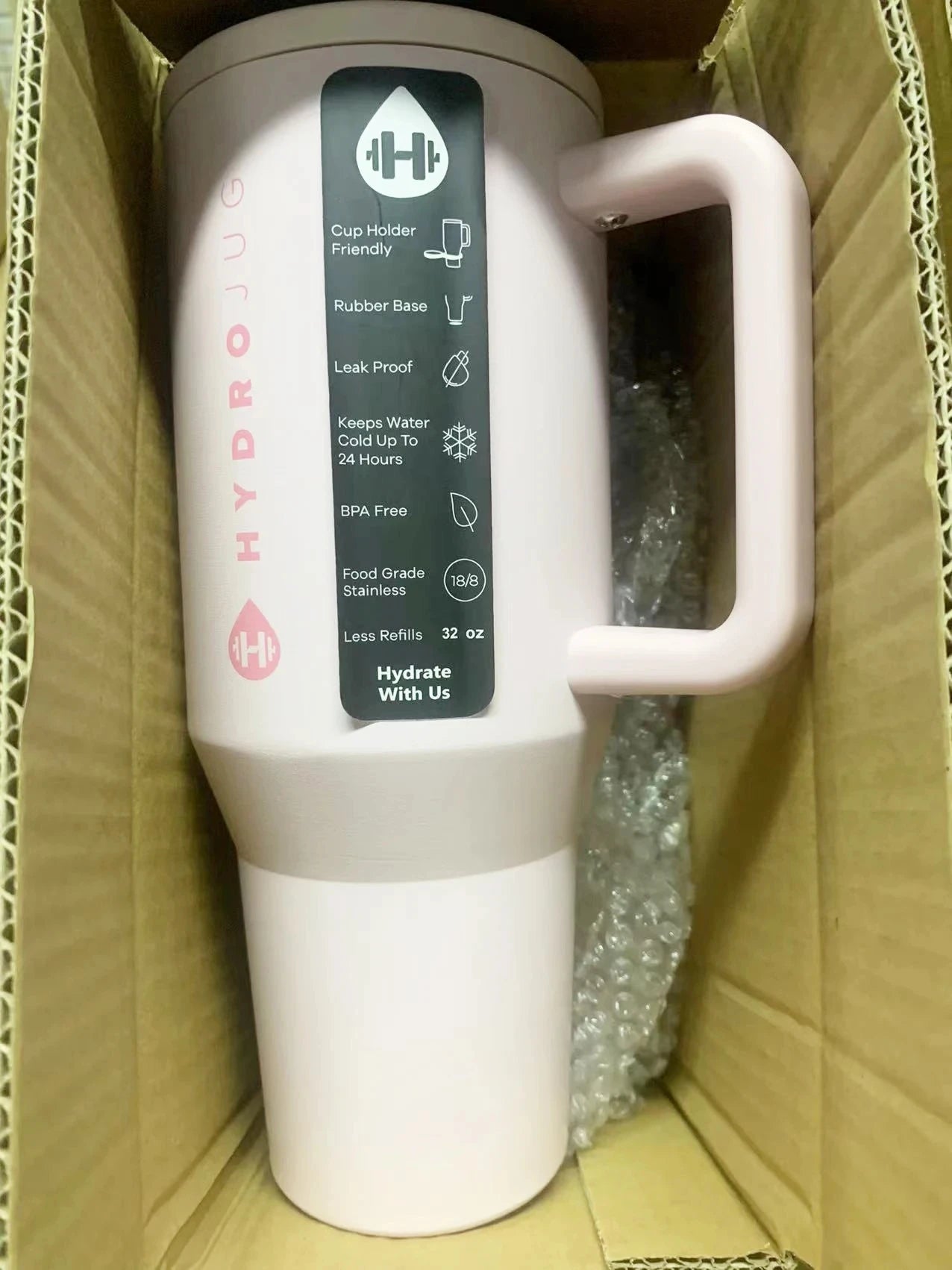 ELMAS HydroJug Tumbler 32OZ/40OZ Vacuum Insulated Mug - Al Masam Stationery LLC