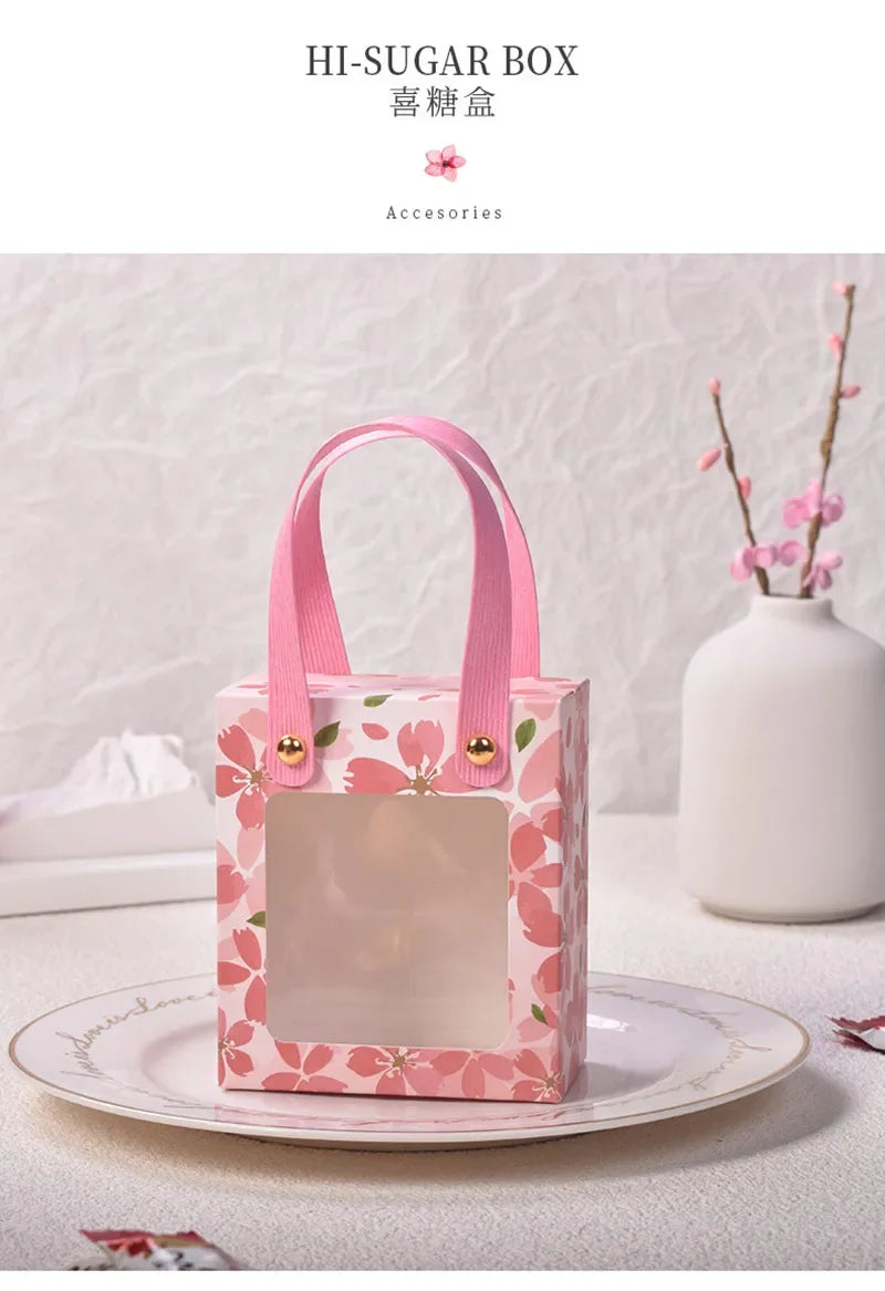 ELMAS Pink Cherry Blossom Candy Gift Boxes 10-100Pcs - Al Masam Stationery LLC