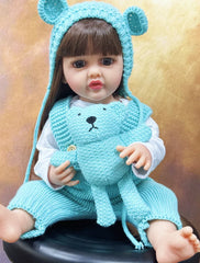 ELMAS Realistic 50CM Silicone Reborn Baby Girl Doll Toy - Al Masam Stationery LLC