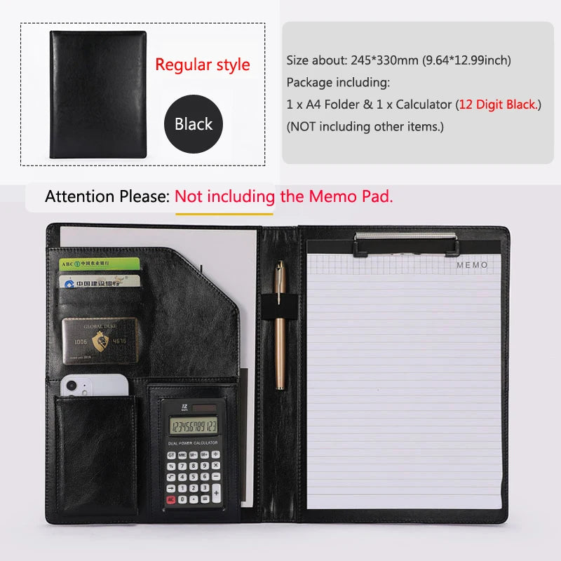 ELMAS Executive Leather Padfolio for Professionals - Al Masam Stationery LLC