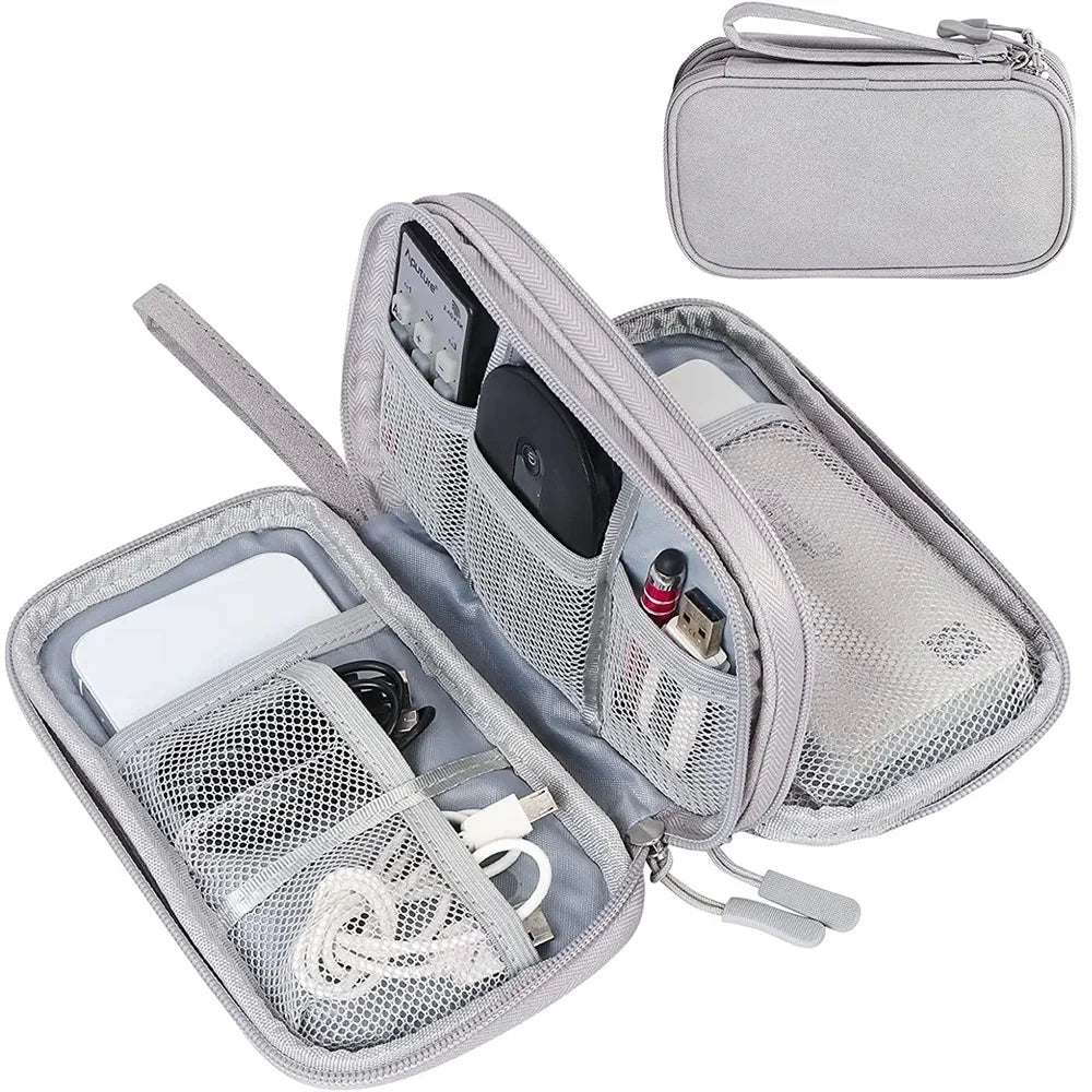 ELMAS Travel Organizer Portable Waterproof Double Layers Storage - Al Masam Stationery LLC