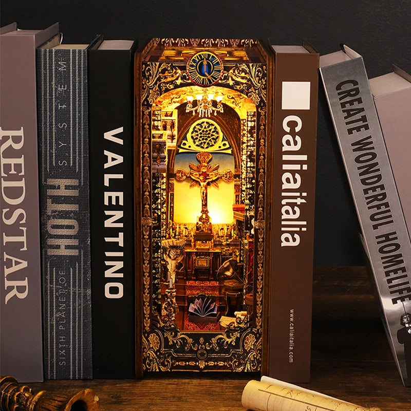 ELMAS Creative 3D Puzzle Dollhouse Bookshelf Set - Al Masam Stationery LLC