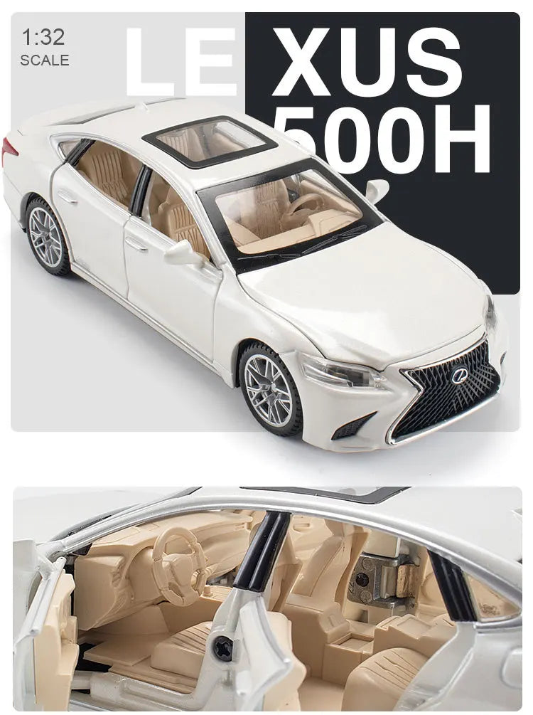 ELMAS 1:32 LEXUS LS500H Diecast Car Model with Sound & Light - Al Masam Stationery LLC