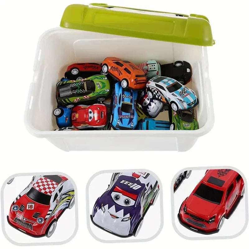 ELMAS New 50-10PCS Mini Alloy Car Set with Storage Box - Al Masam Stationery LLC