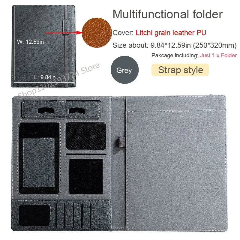 ELMAS Executive Leather Padfolio & Organizer Portfolio - Al Masam Stationery LLC