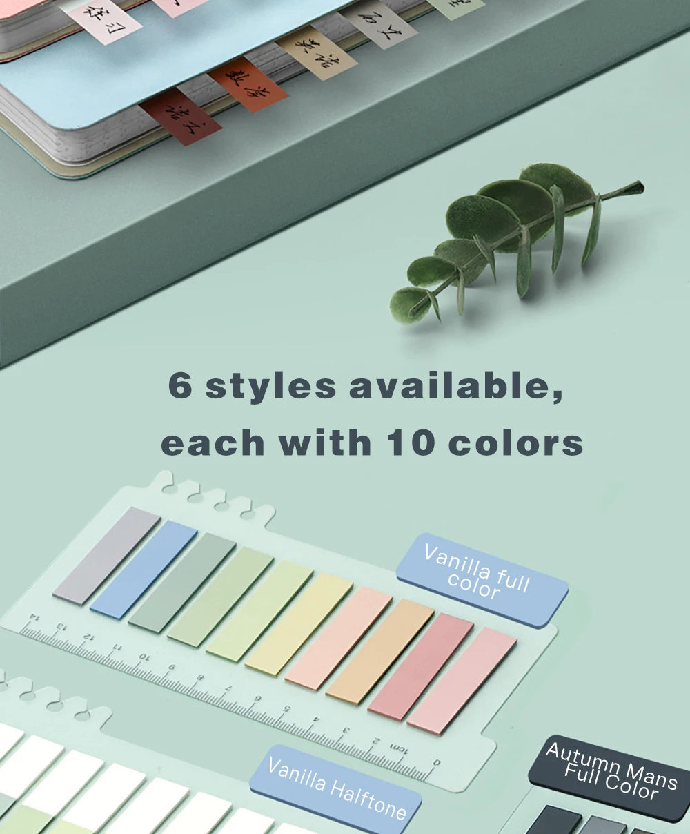 ELMAS Retro Morandi Sticky Notes Notepad School Supplies - Al Masam Stationery LLC