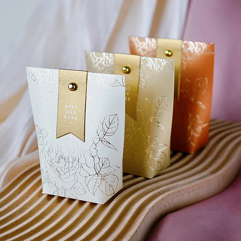 ELMAS Upscale Gilded Wedding Favor Candy Box For Guests - Al Masam Stationery LLC