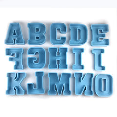 ELMAS Customizable 6-Inch Alphabet Epoxy Resin Mold